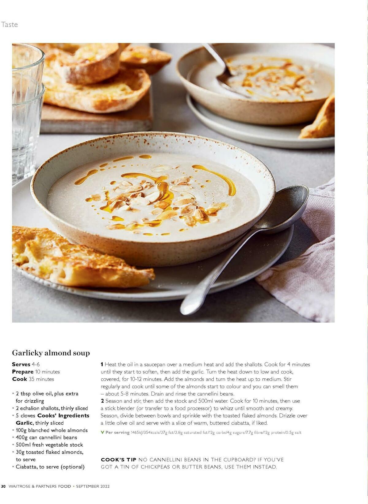 Waitrose Food Magazine September Offers from 1 September