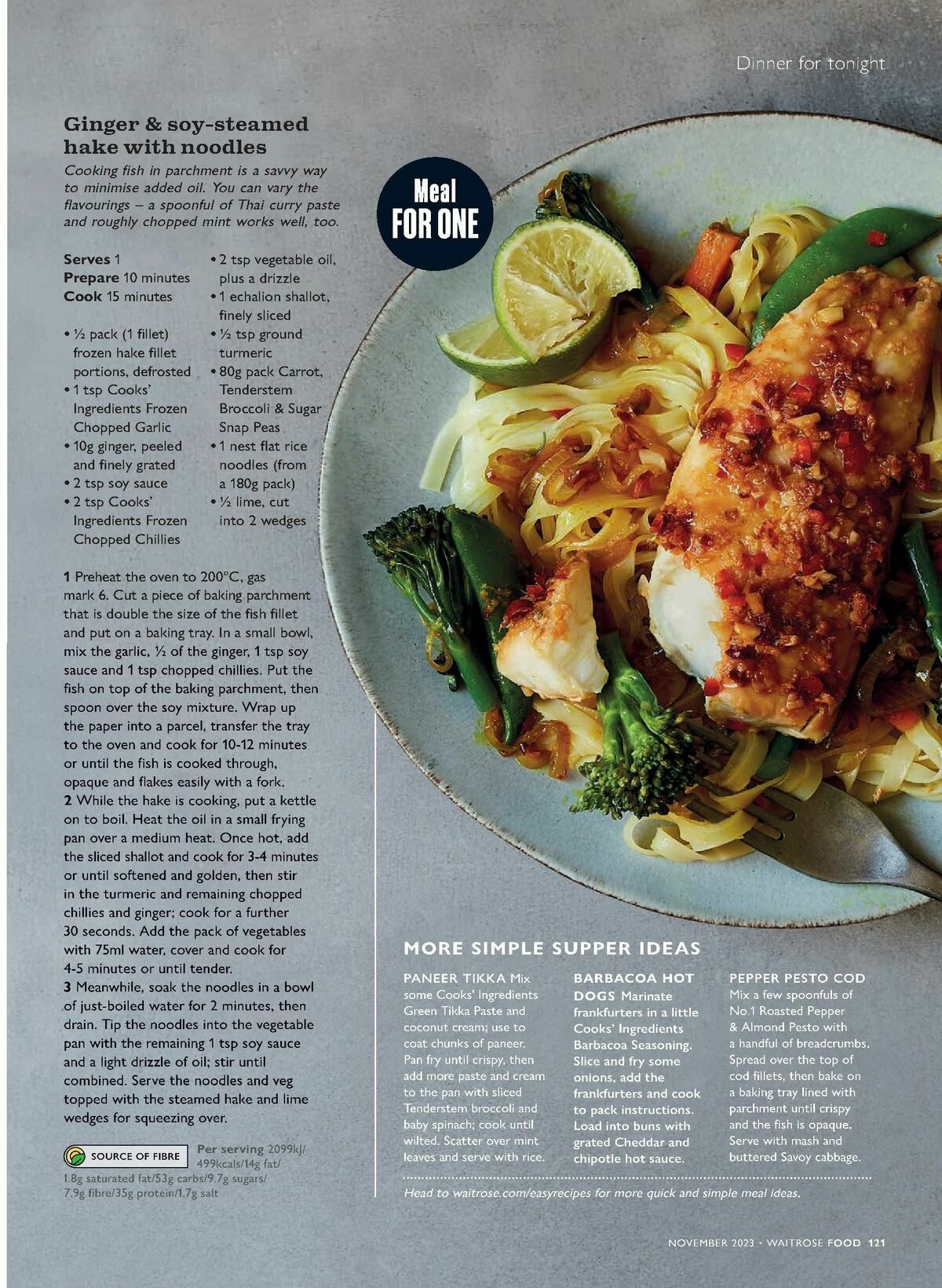 Waitrose Food Magazine November Offers from 1 November