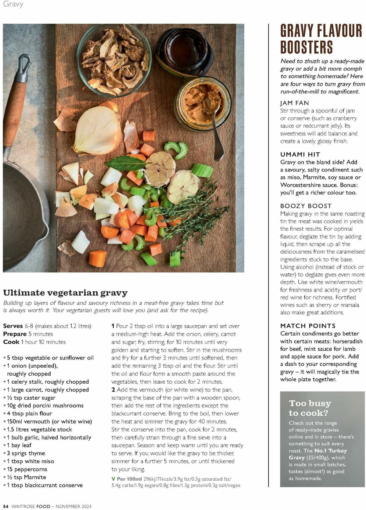 Waitrose Food Magazine November Offers from 1 November