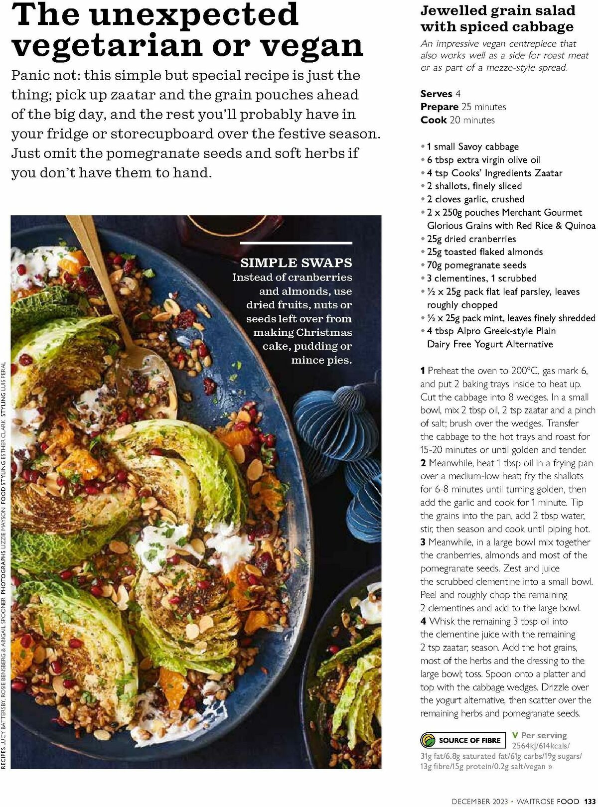 Waitrose Magazine December Offers from 1 December