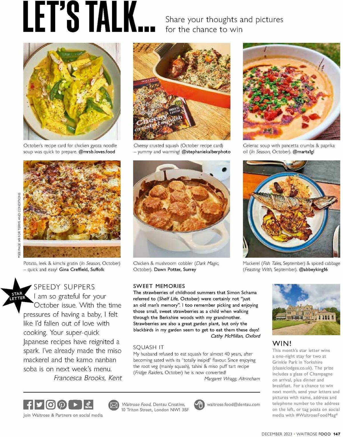 Waitrose Magazine December Offers from 1 December