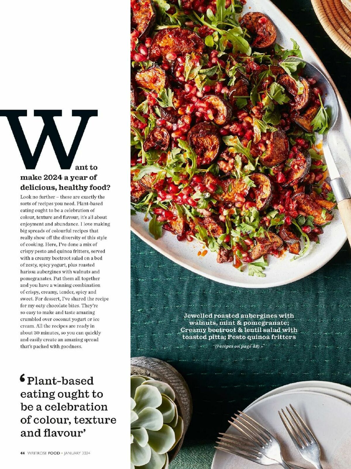 Waitrose Food Magazine January Offers from 1 January