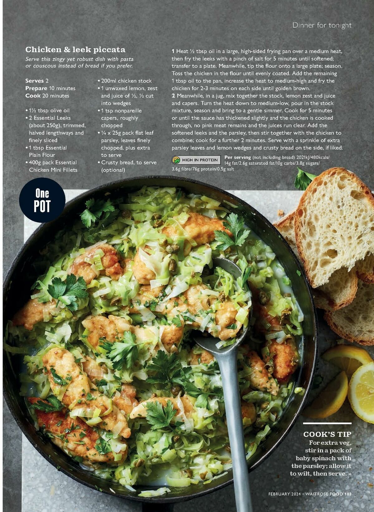 Waitrose Food Magazine February Offers from 1 February