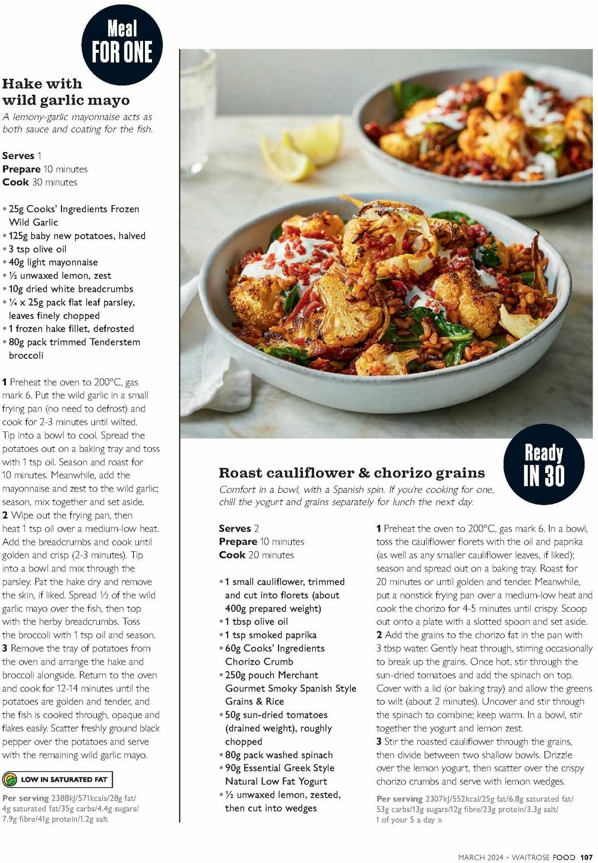 Waitrose Food Magazine March Offers from 1 March