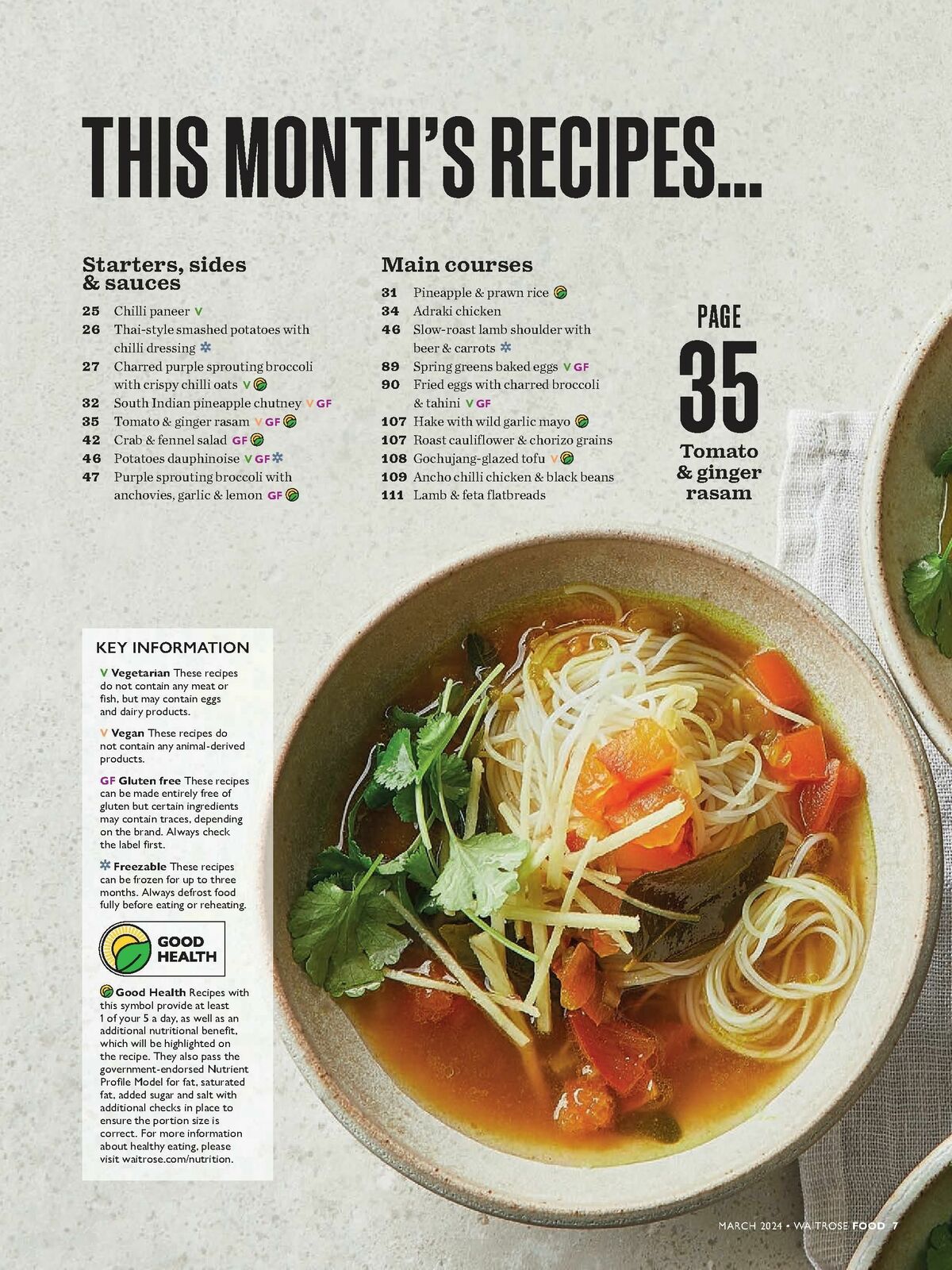 Waitrose Food Magazine March Offers from 1 March