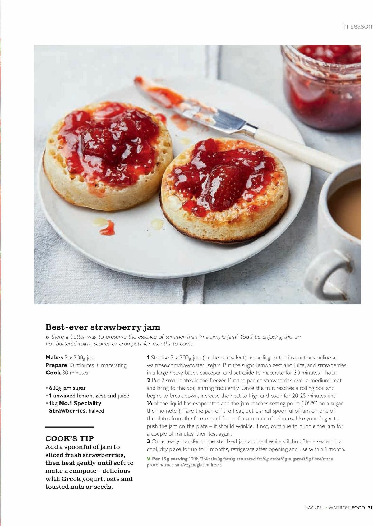 Waitrose Food Magazine May Offers from 1 May