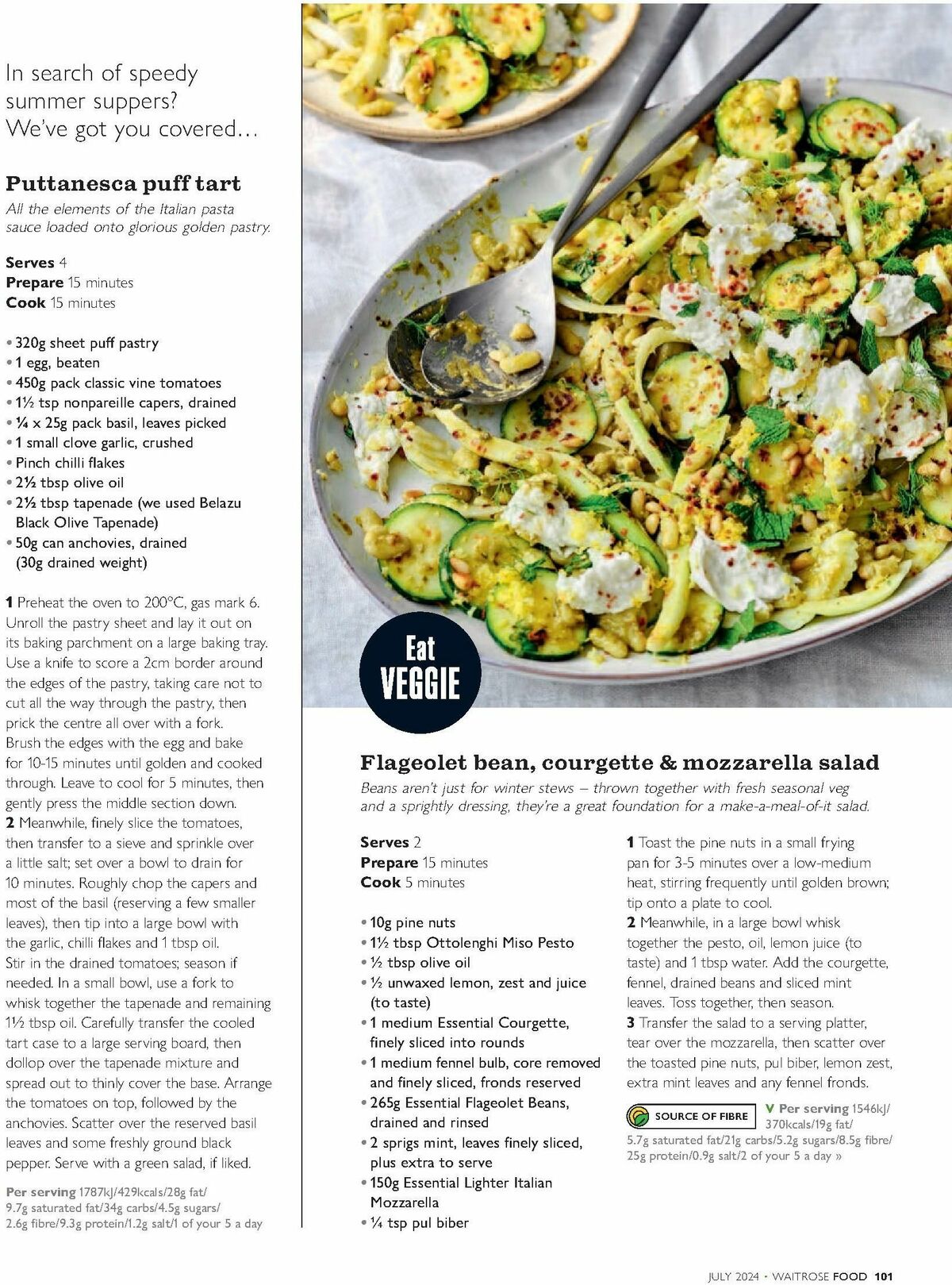 Waitrose Food Magazine July Offers from 1 July