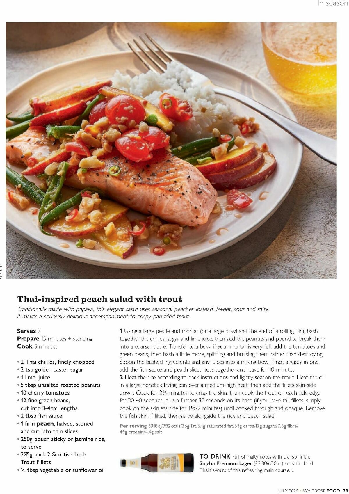 Waitrose Food Magazine July Offers from 1 July