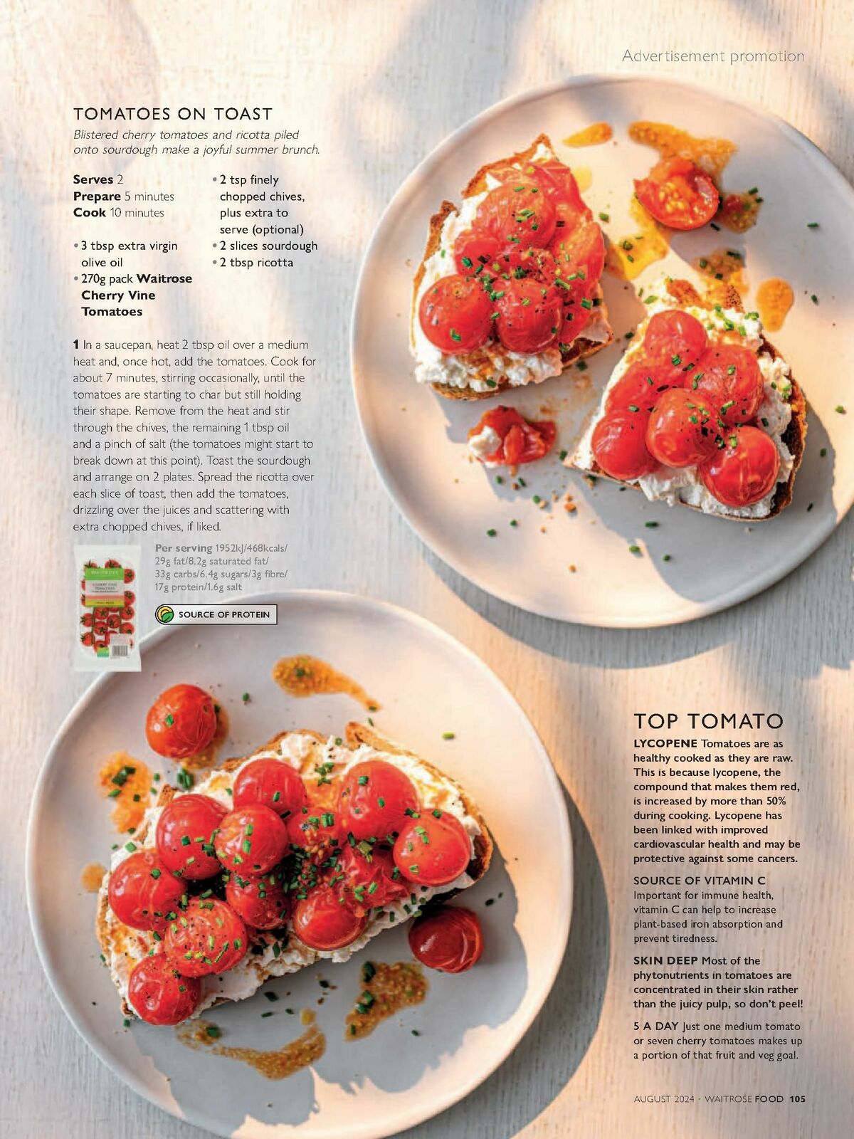 Waitrose Food Magazine August Offers from 1 August