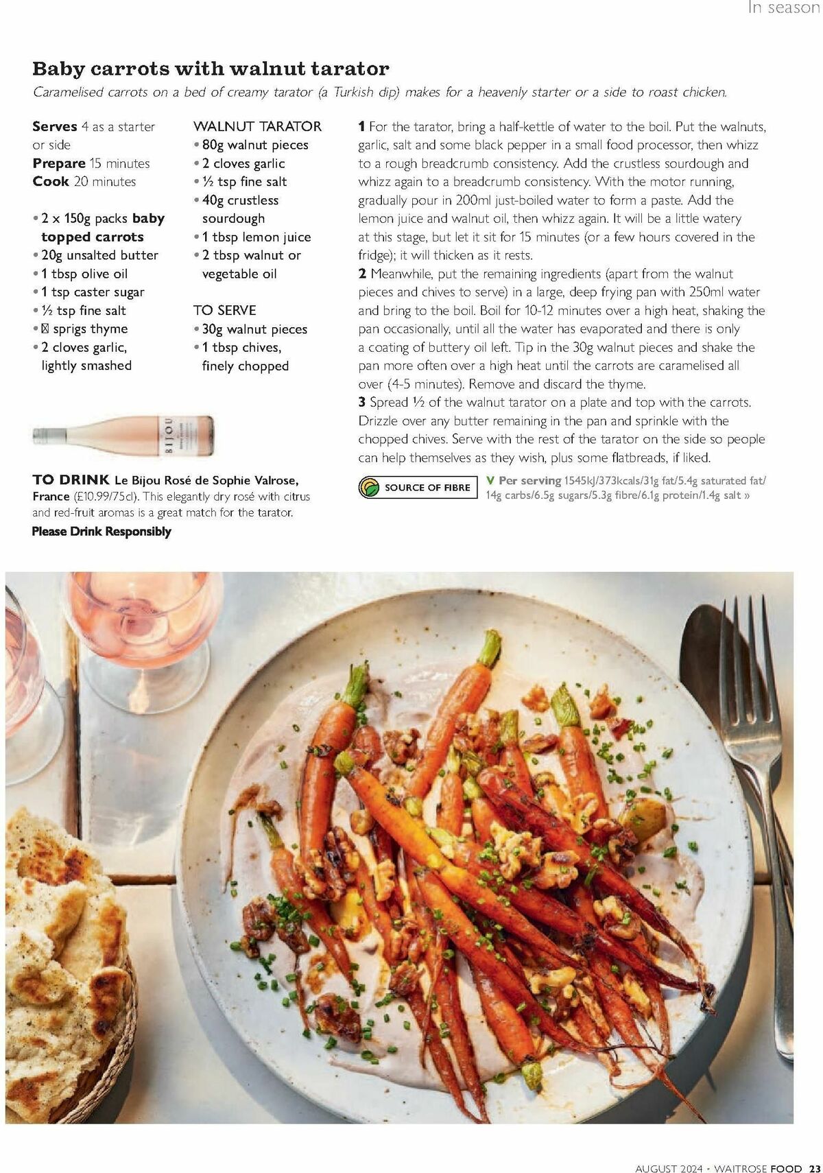 Waitrose Food Magazine August Offers from 1 August