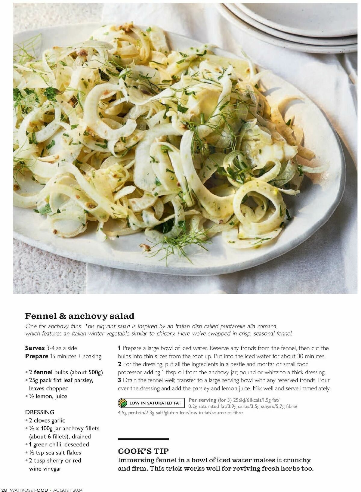 Waitrose Food Magazine August Offers from 1 August