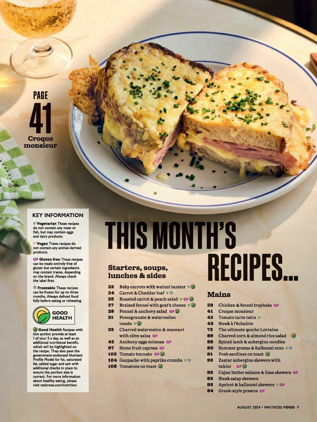 Waitrose Food Magazine August Offers from 1 August