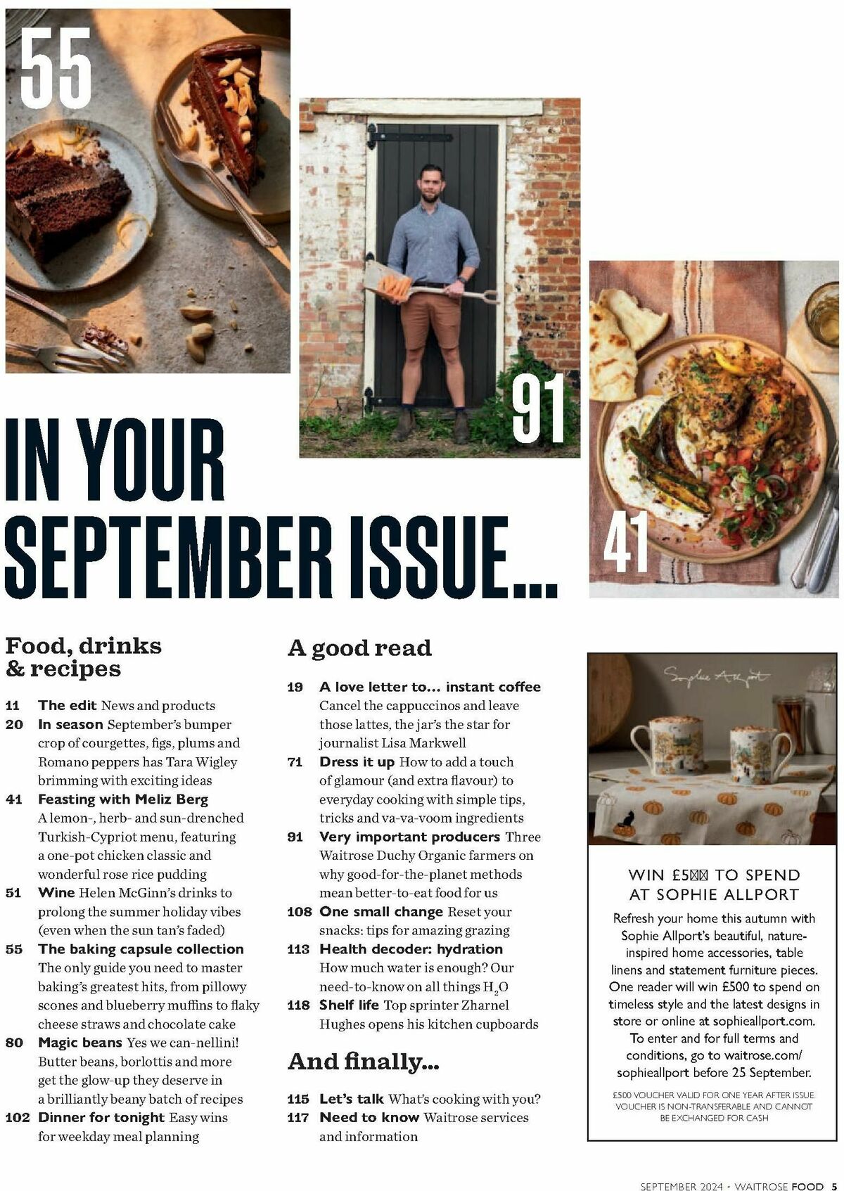 Waitrose Food Magazine September Offers from 1 September