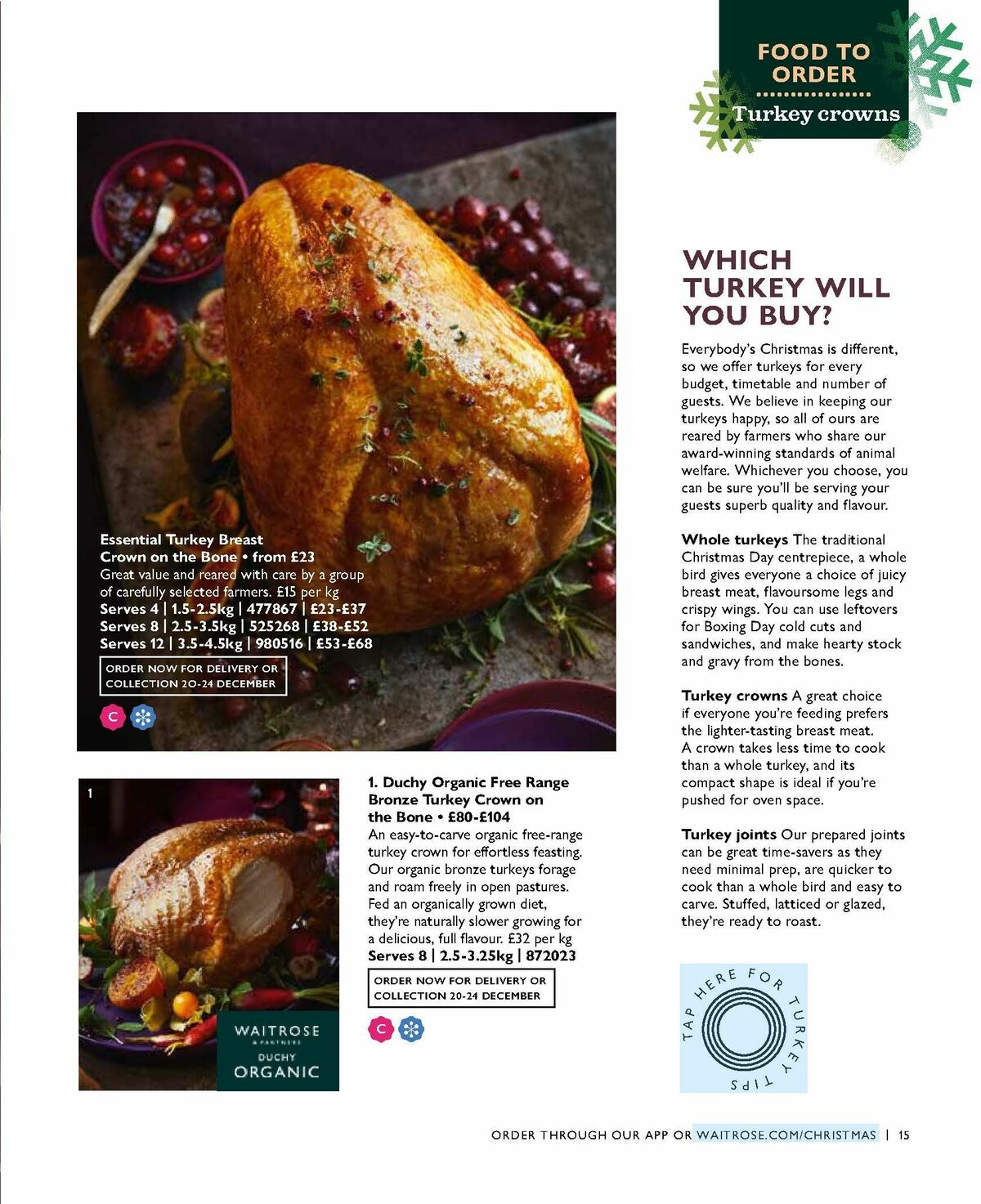 Waitrose Christmas Magazine Offers from 2 October