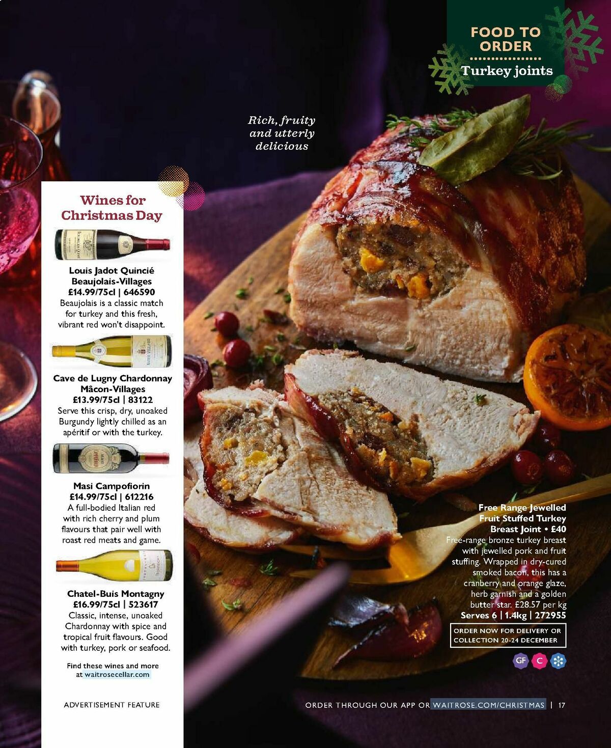 Waitrose Christmas Magazine Offers from 2 October