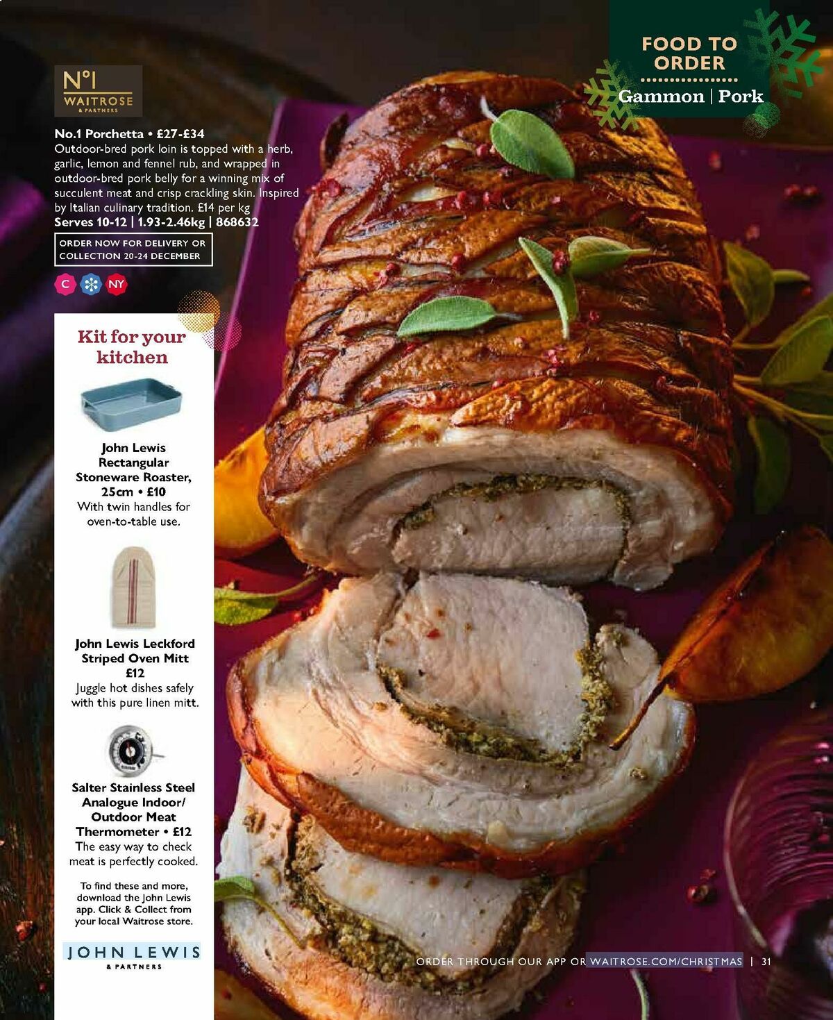 Waitrose Christmas Magazine Offers from 2 October