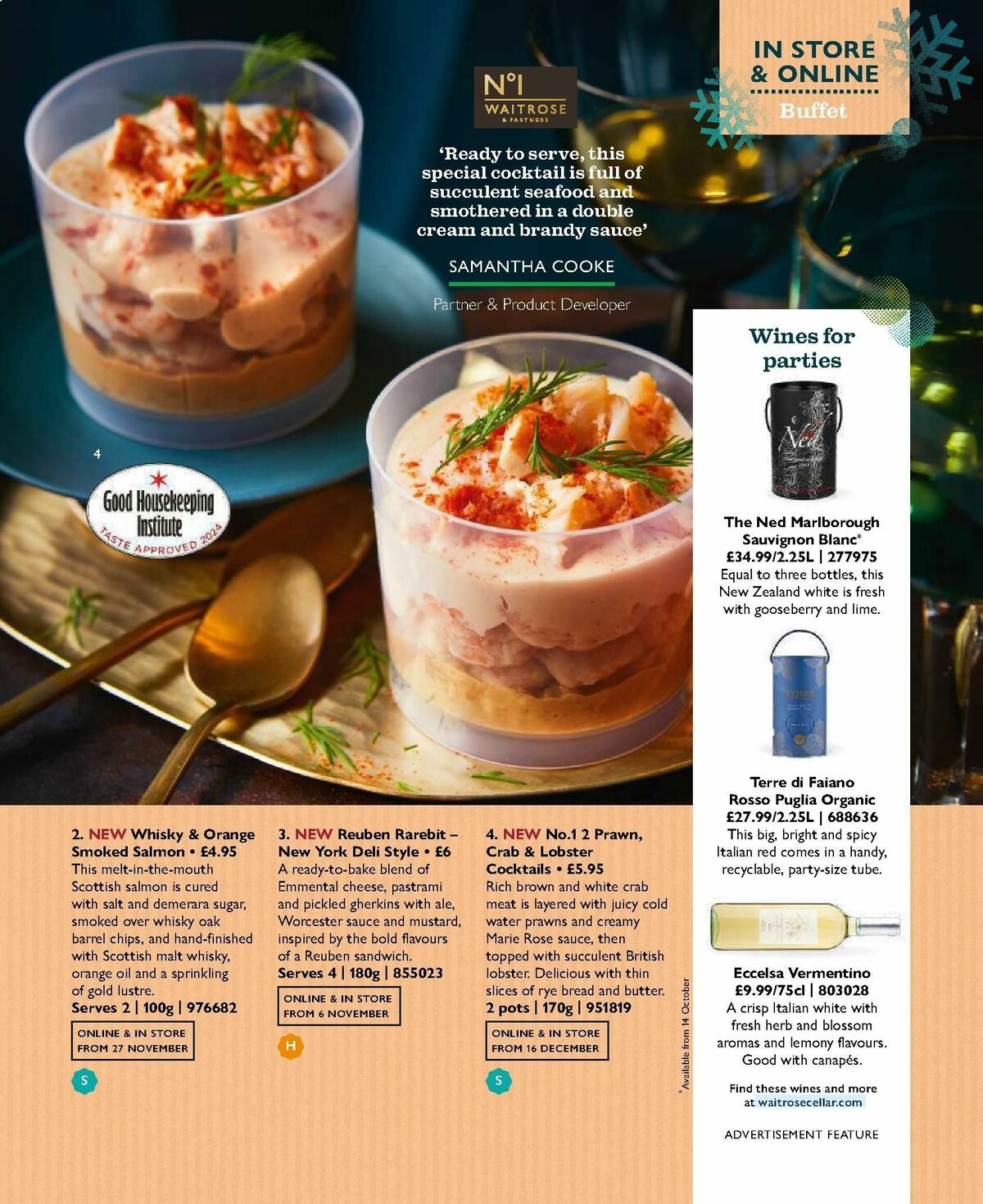 Waitrose Christmas Magazine Offers from 2 October