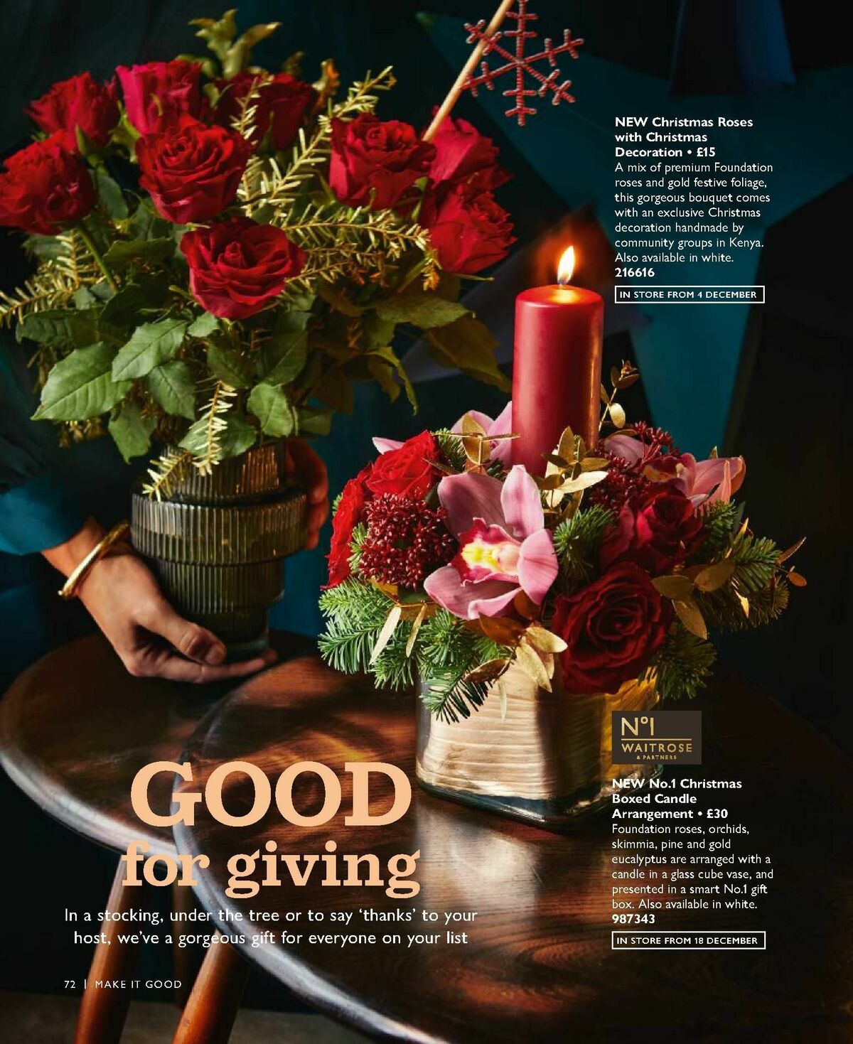 Waitrose Christmas Magazine Offers from 2 October