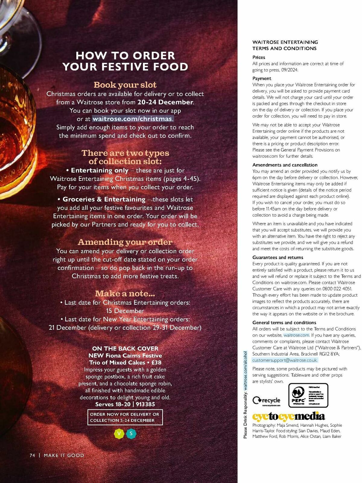 Waitrose Christmas Magazine Offers from 2 October