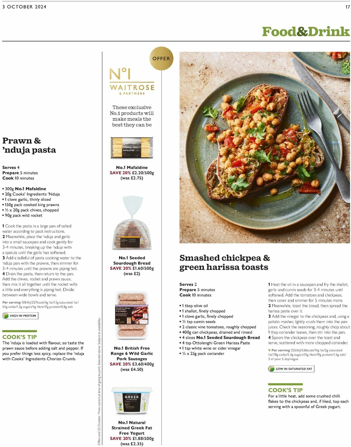 Waitrose Offers from 3 October