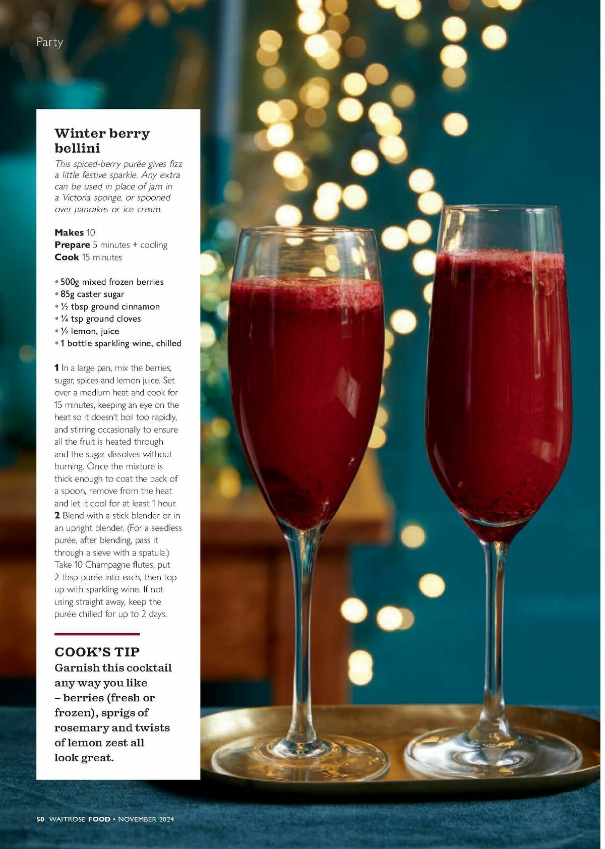 Waitrose Food Magazine November Offers from 1 November