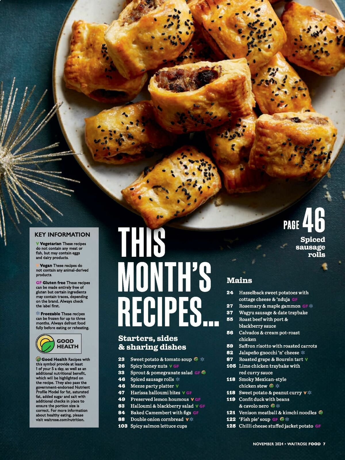 Waitrose Food Magazine November Offers from 1 November