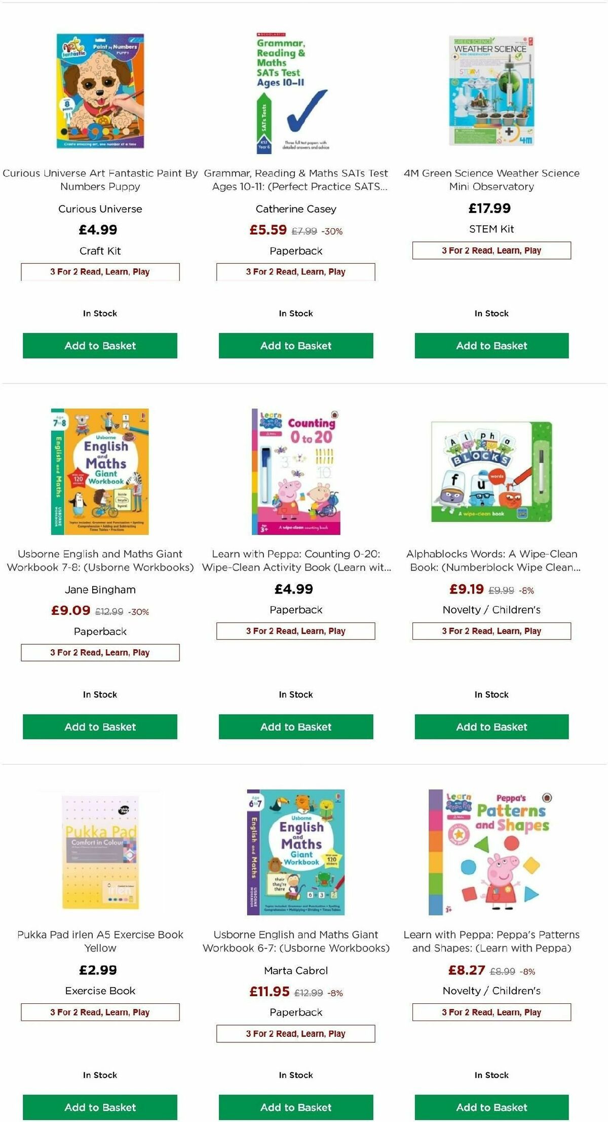 WHSmith Offers from 9 April