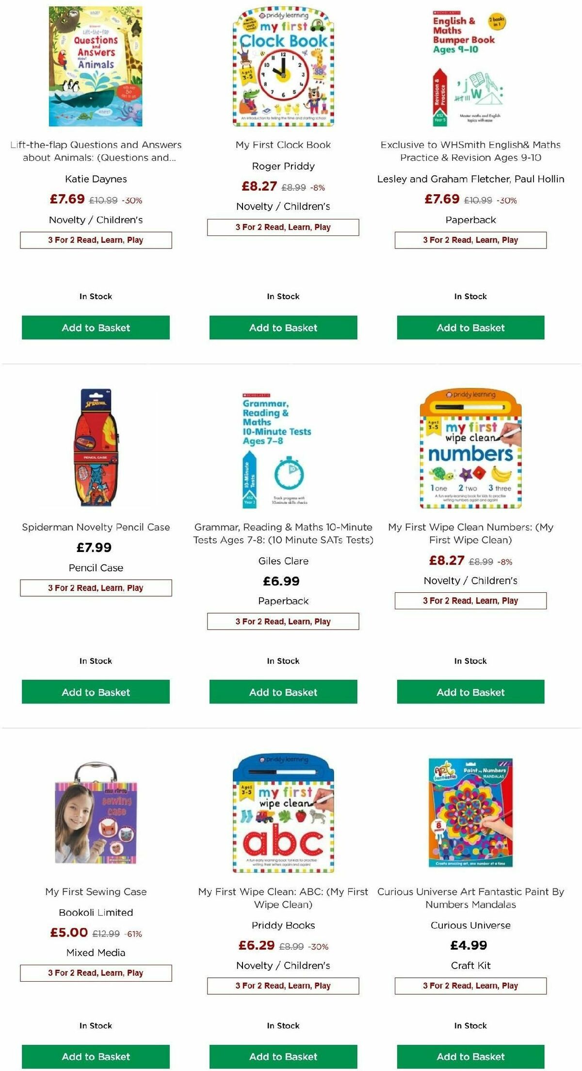 WHSmith Offers from 9 April