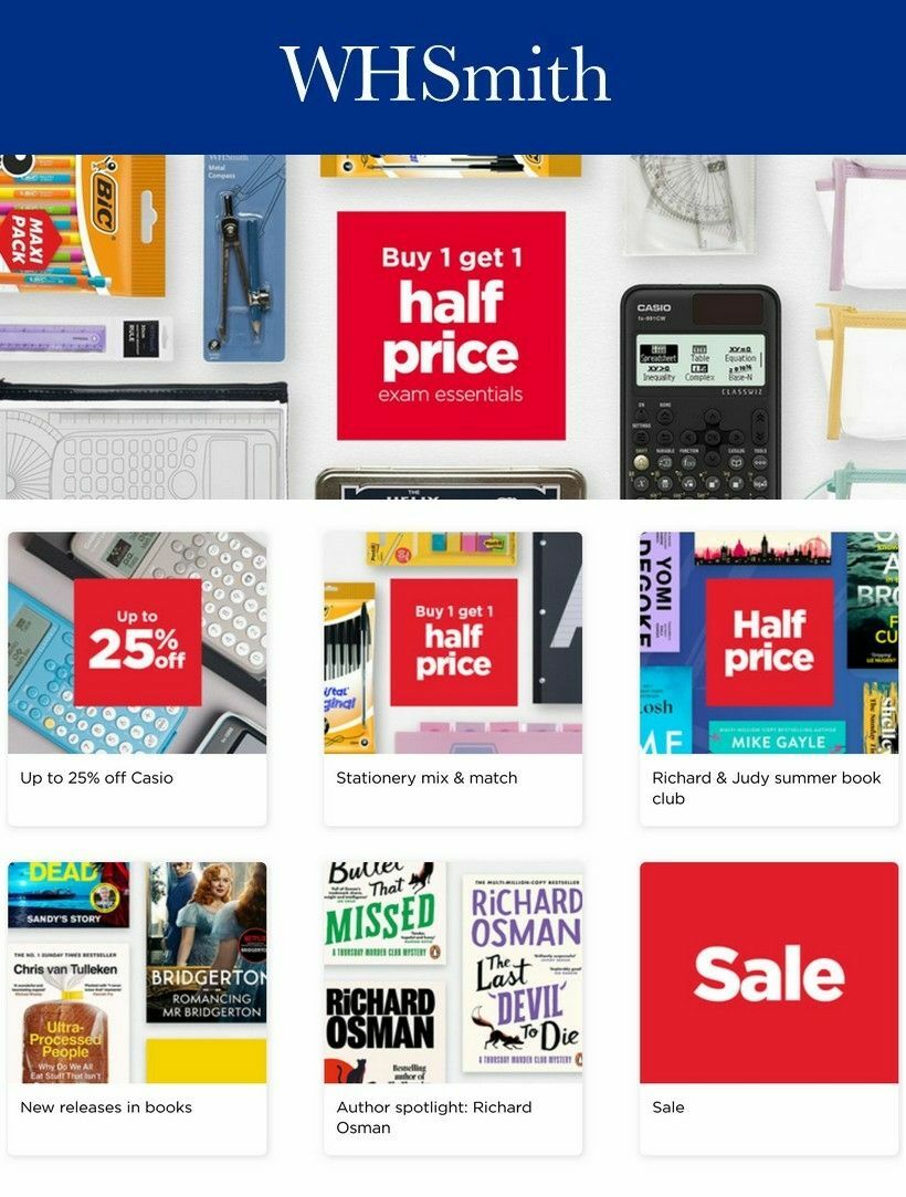 WHSmith Offers from 14 May