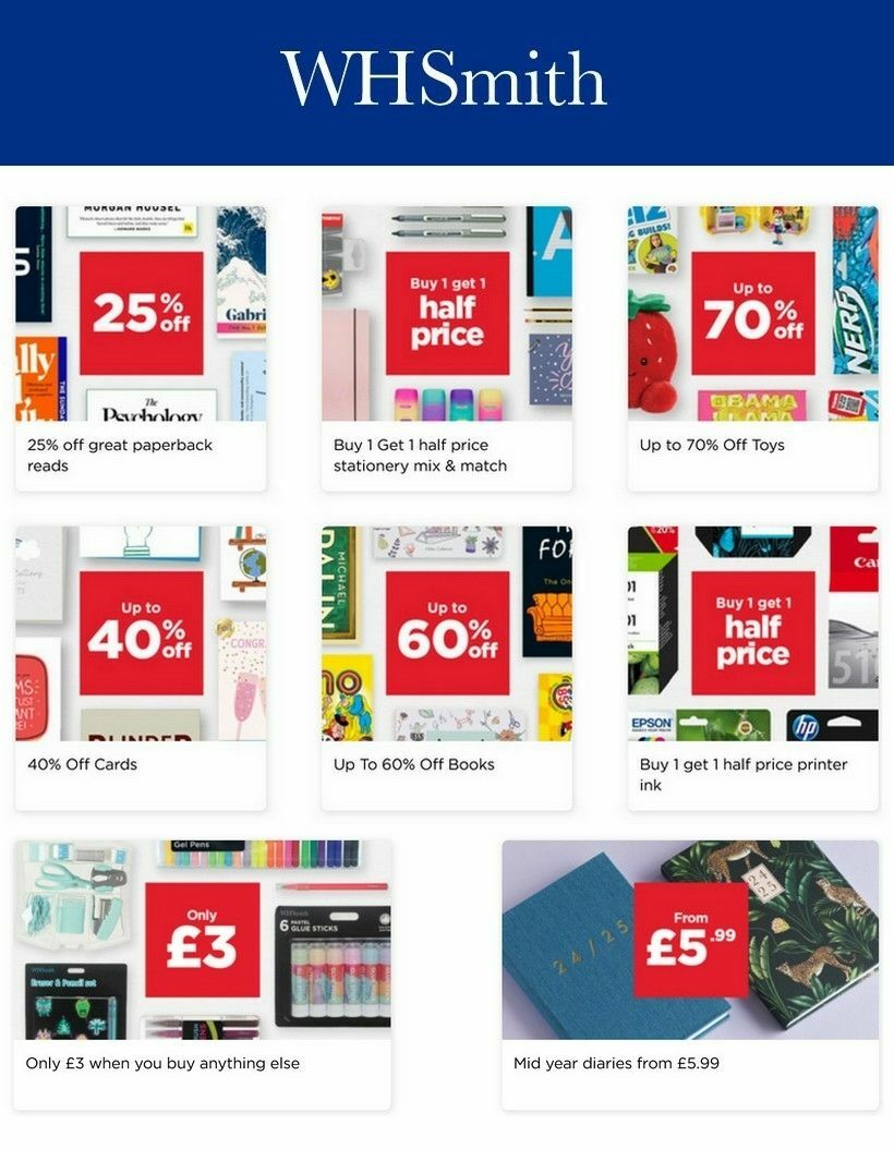 WHSmith Offers from 21 May