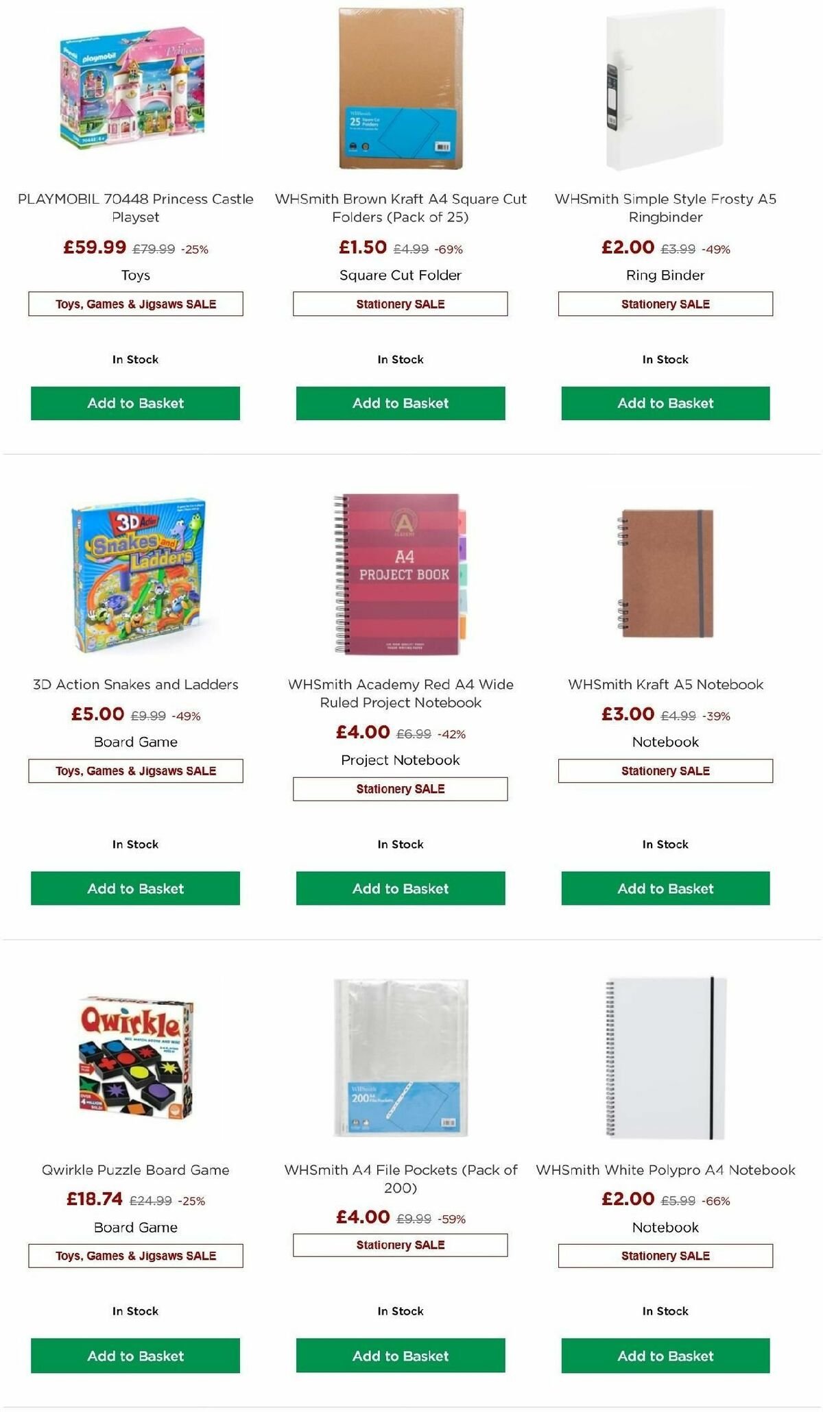 WHSmith Offers from 11 June