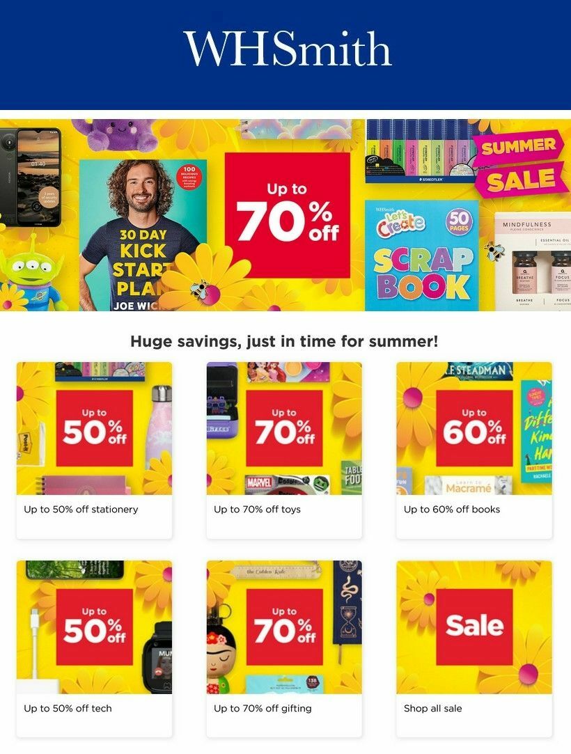 WHSmith Offers from 18 June