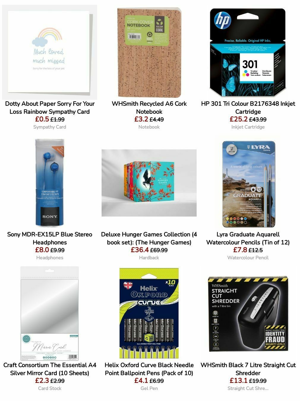 WHSmith Offers from 9 July