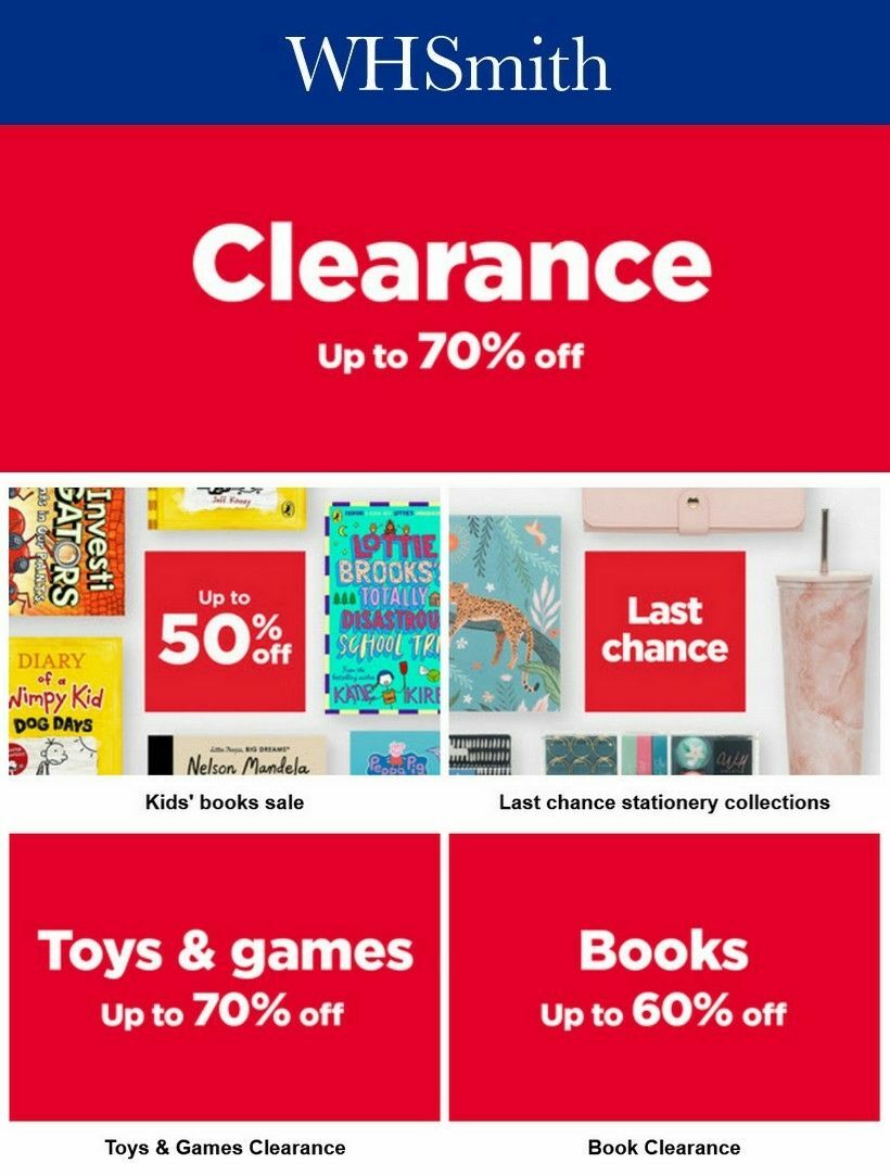 WHSmith Offers from 6 August