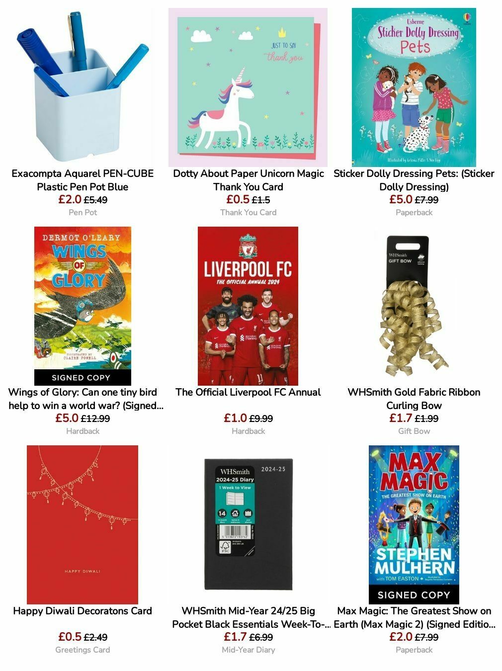 WHSmith Offers from 13 August