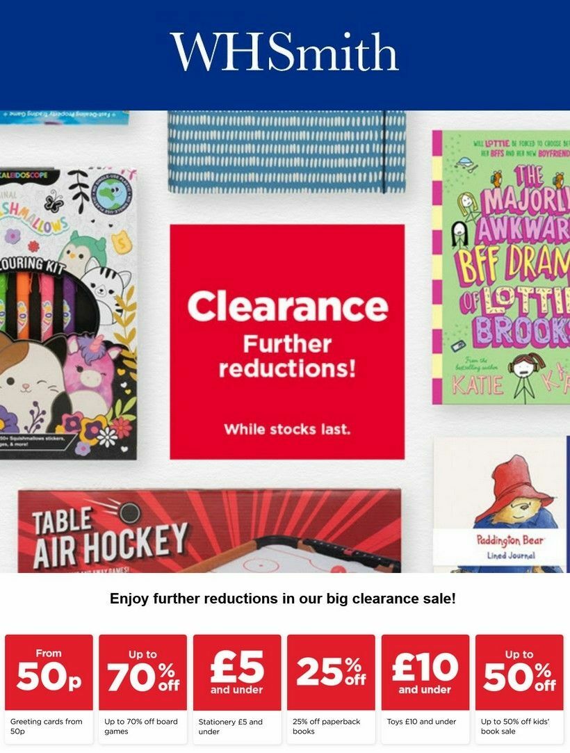 WHSmith Offers from 20 August