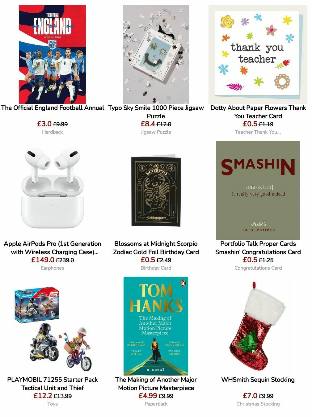 WHSmith Offers from 27 August