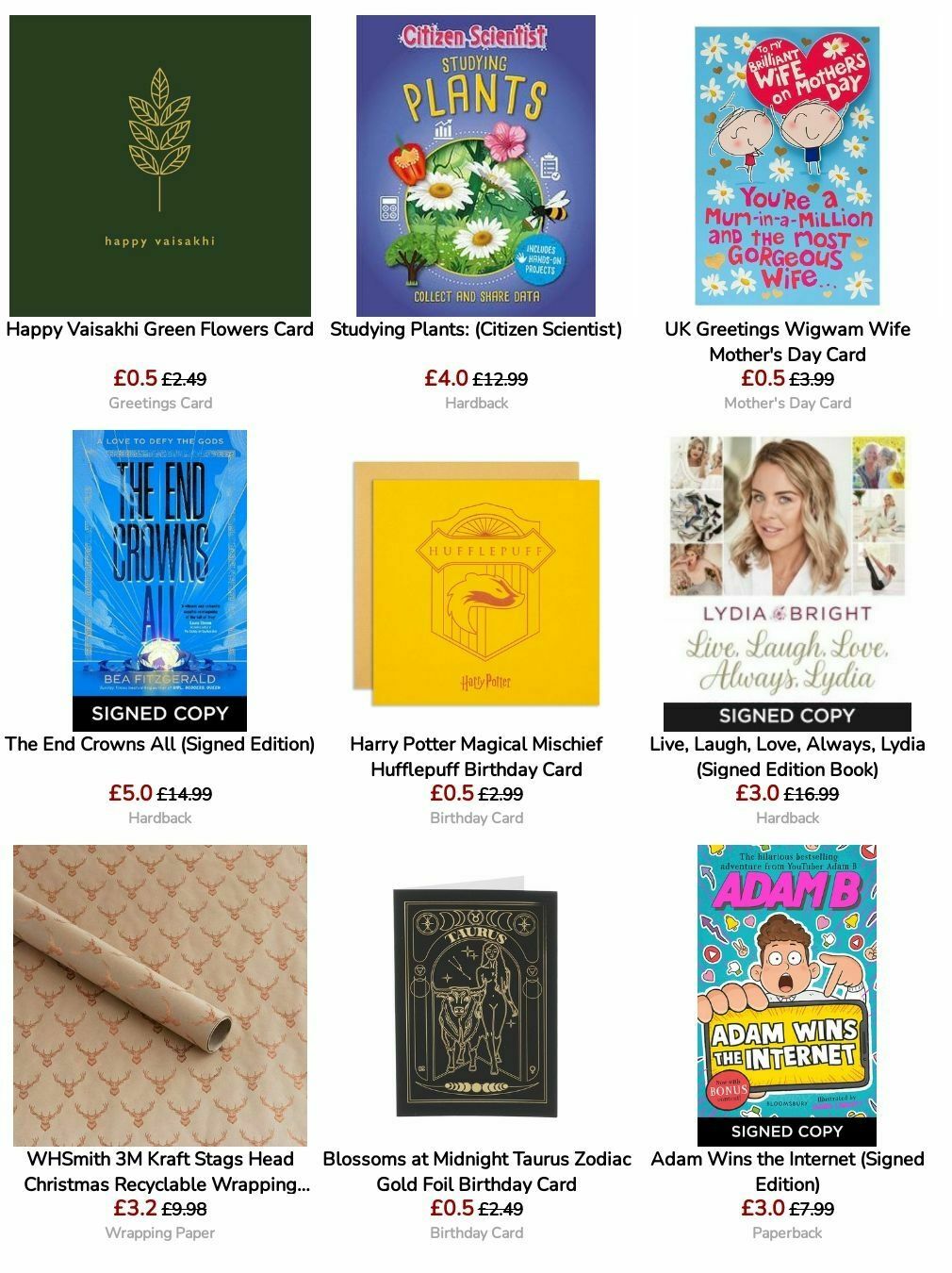 WHSmith Offers from 27 August