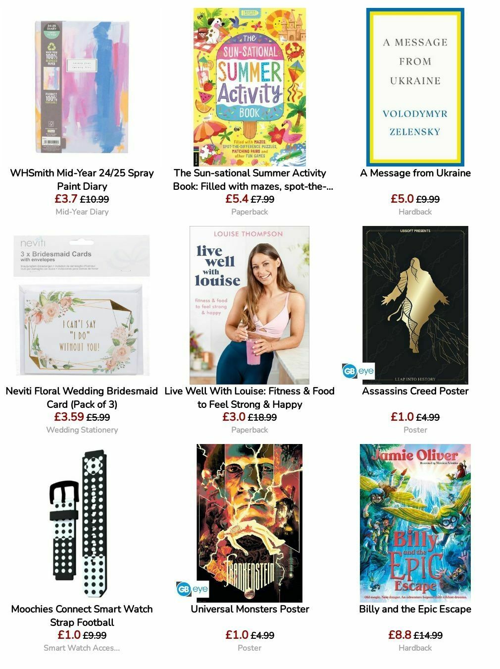 WHSmith Offers from 27 August