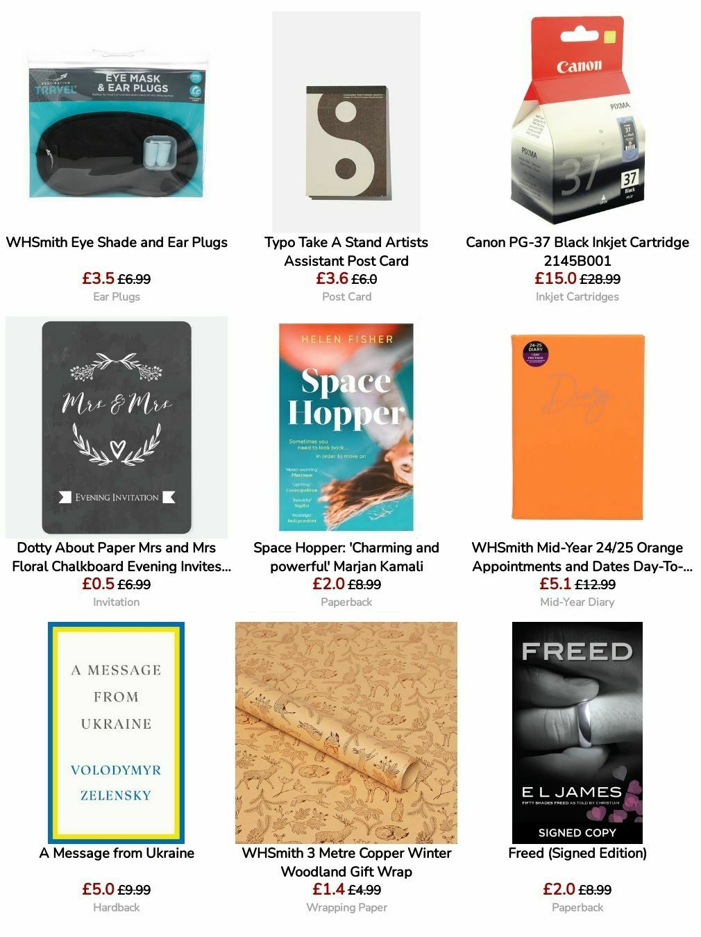 WHSmith Offers from 3 September