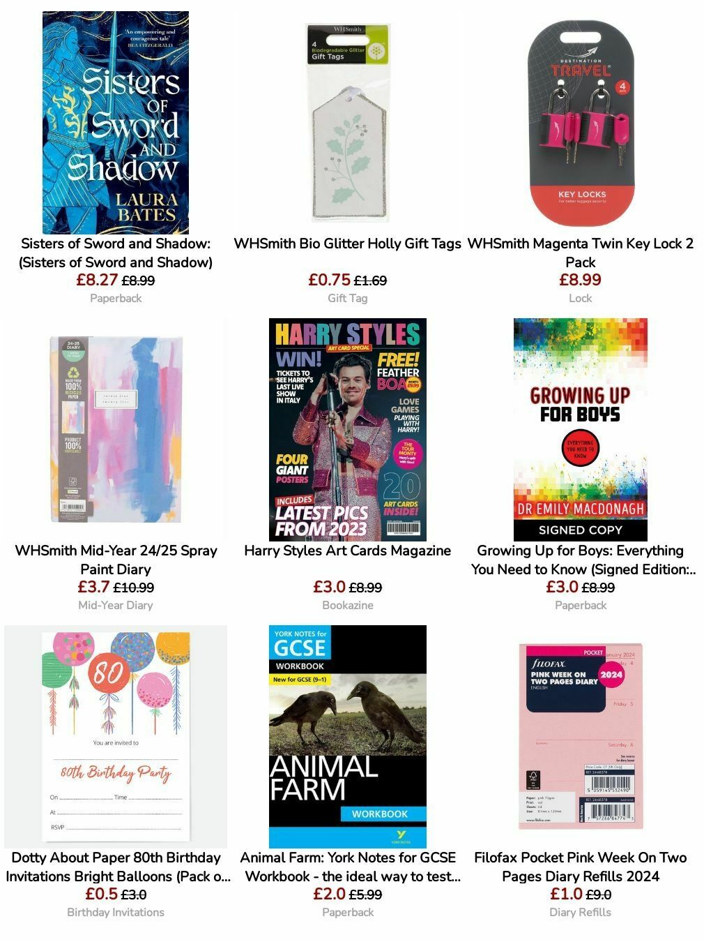 WHSmith Offers from 3 September