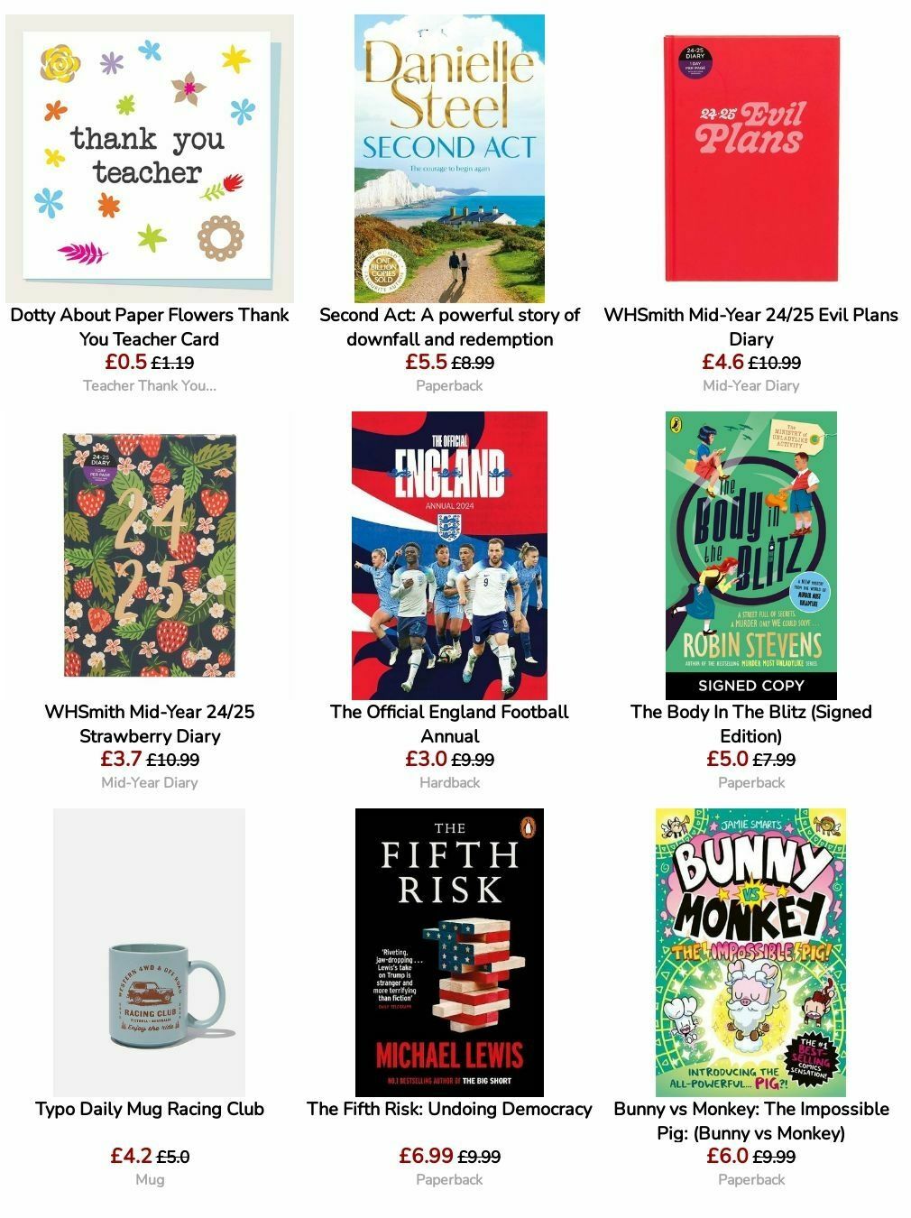 WHSmith Offers from 10 September