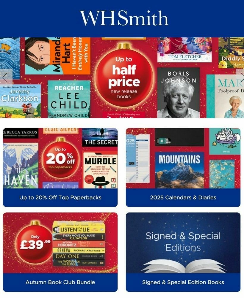 WHSmith Offers from 5 November