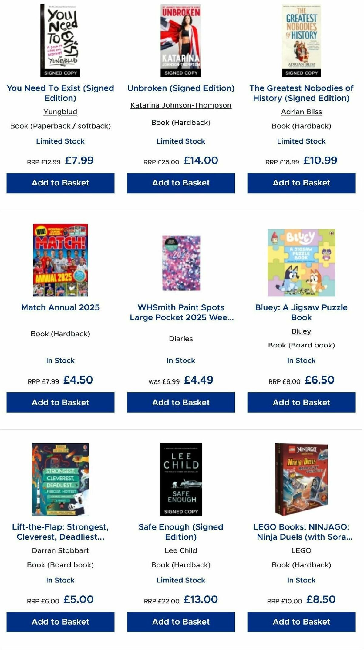 WHSmith Offers from 7 January