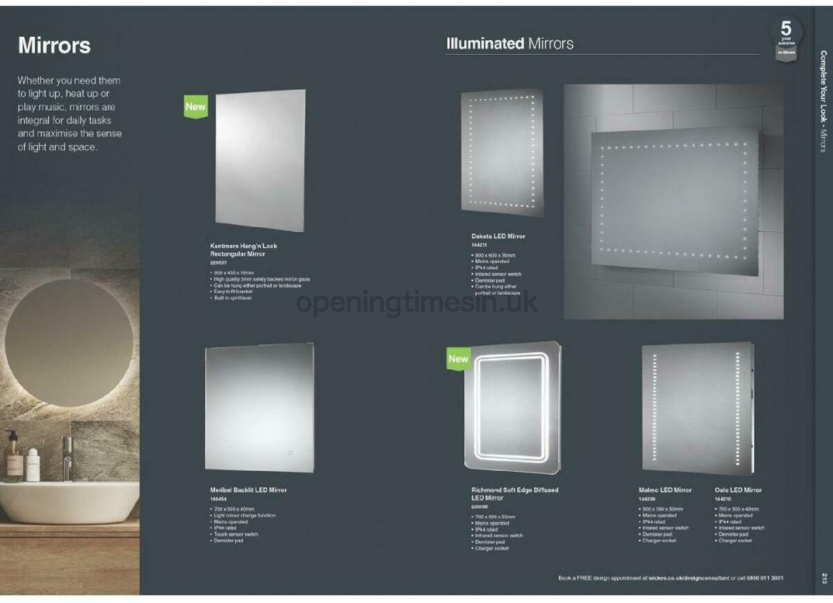 Wickes Showroom bathrooms brochure Offers from 1 September