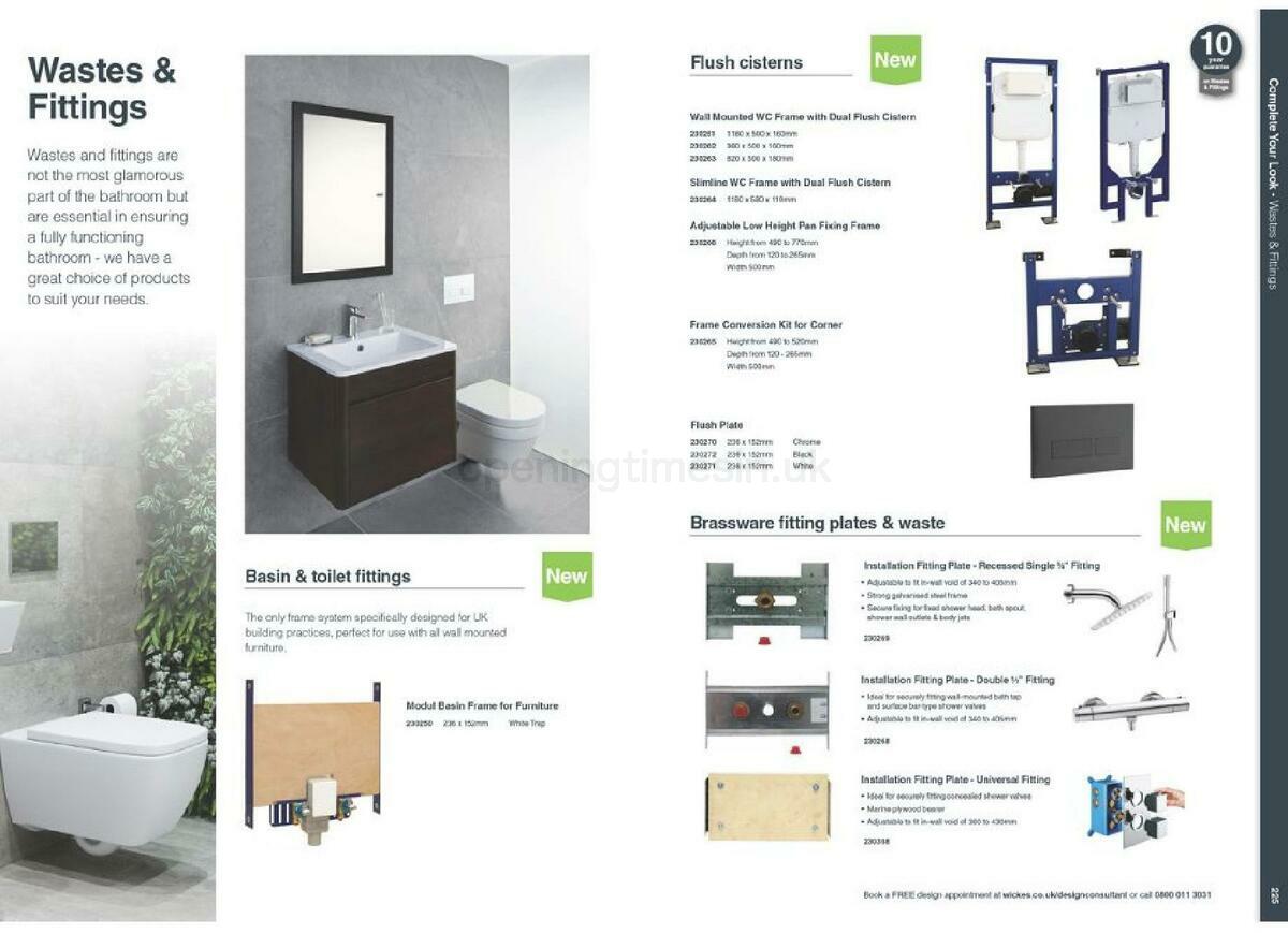 Wickes Showroom bathrooms brochure Offers from 1 September