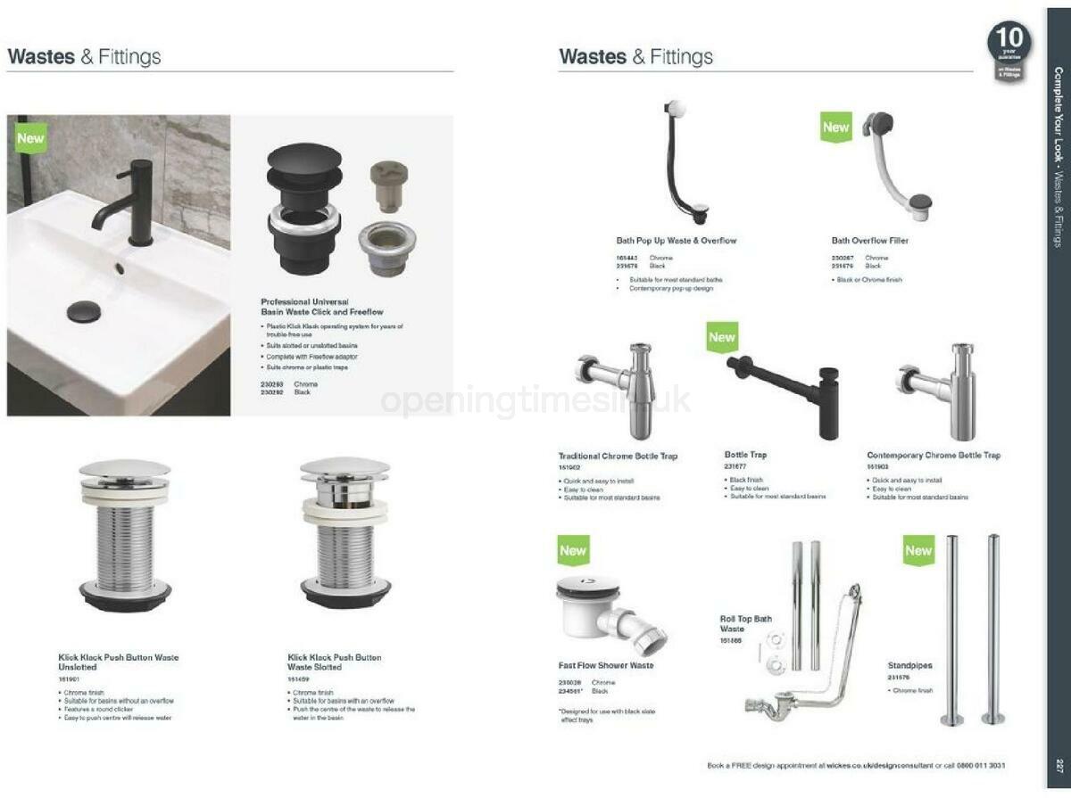 Wickes Showroom bathrooms brochure Offers from 1 September