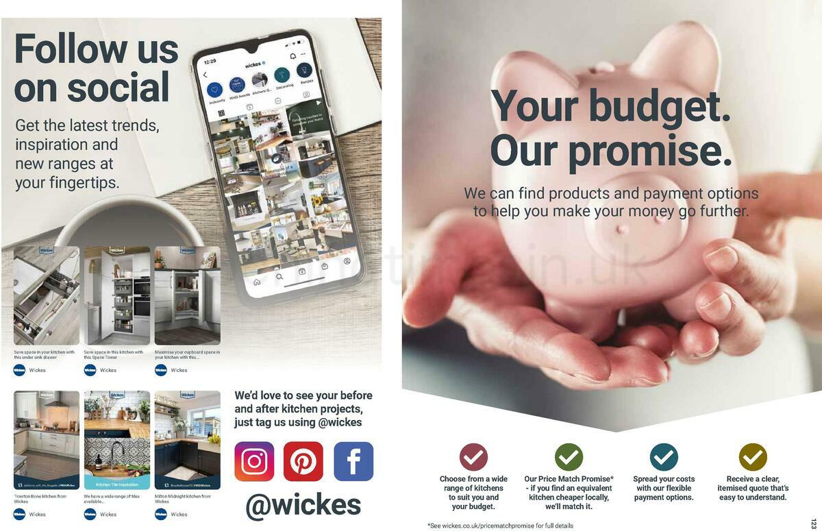 Wickes Showroom kitchens brochure Offers from 1 August