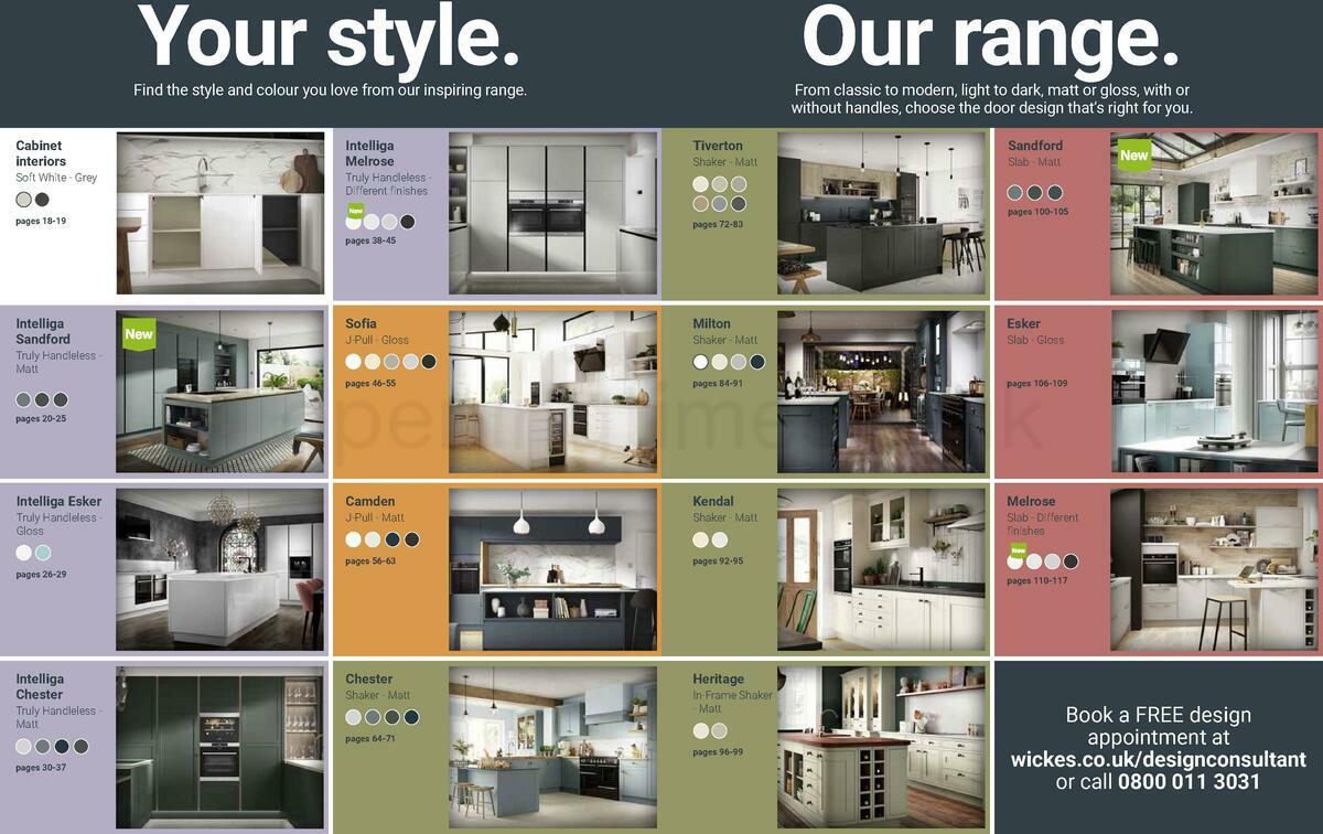 Wickes Showroom kitchens brochure Offers from 1 August