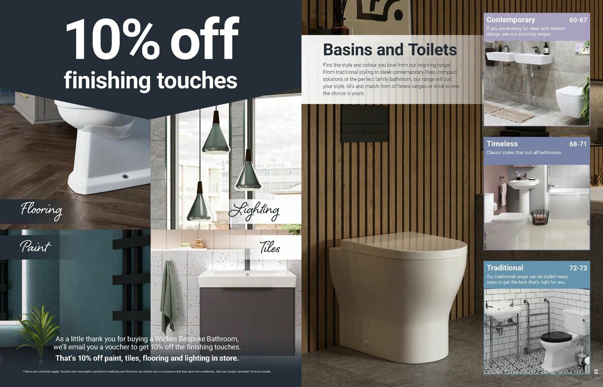 Wickes Bathrooms Brochure Offers from 14 July